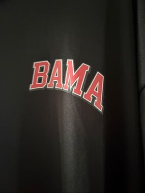 BAMA Black Men's Polo with Chest Logo
